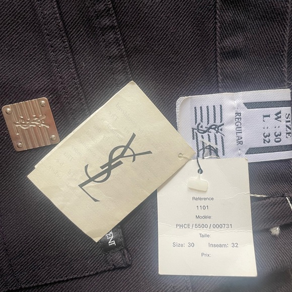 Vintage deadstock ysl black utility pants nwt - Picture 2 of 8